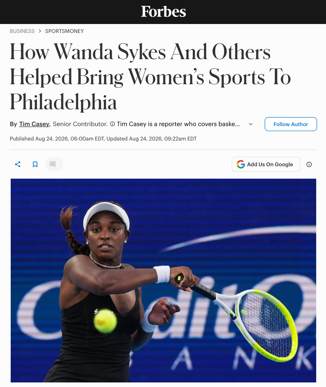 How Wanda Sykes And Others Helped Bring Women’s Sports To Philadelphia